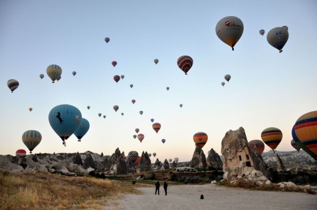 Kapadokya’da Turizmi Balonlar Uçurdu