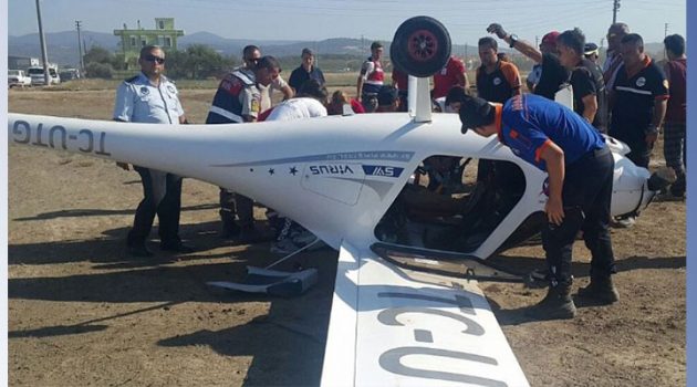 Çanakkale ‘Troy Air Fest’te Kaza!