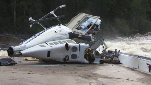 Kanada’da Helikopter Düştü