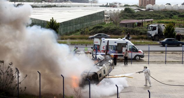 Gazipaşa Havalimanı’nda Tatbikat